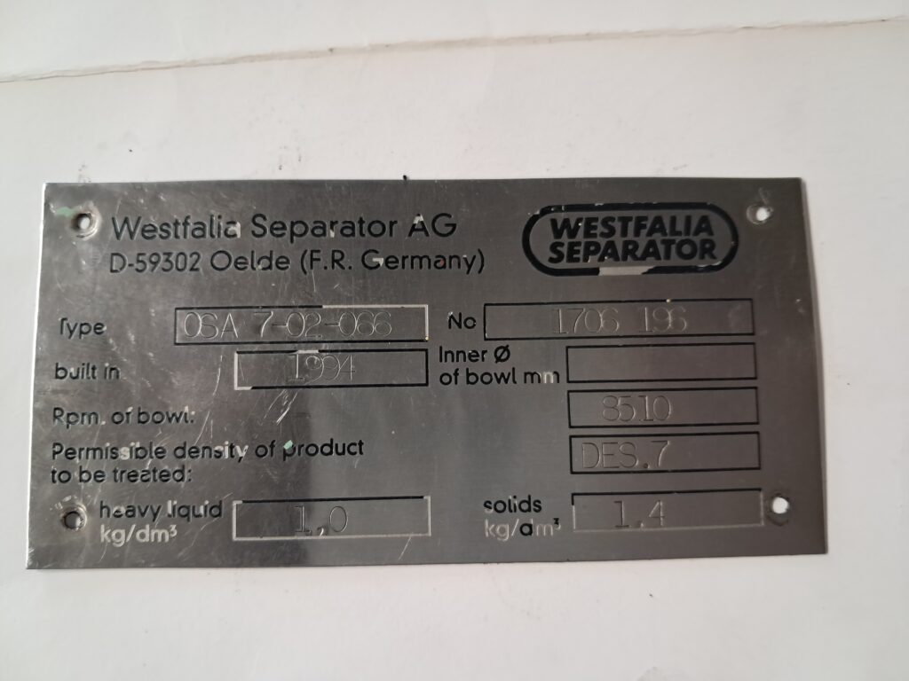 Westfalia OSA 7-02-066 Oil Separator