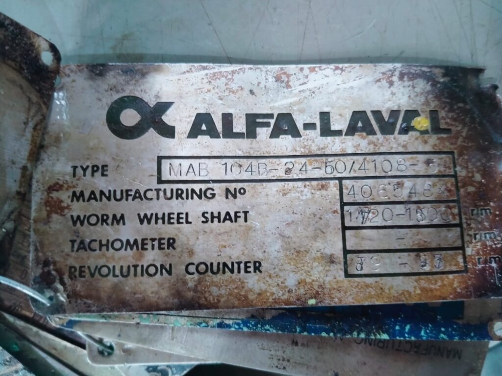 Alfa Laval MAB 104 Oil Separator 