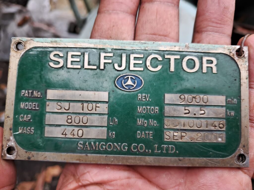 Selfjector Sj 10F Oil Separator 