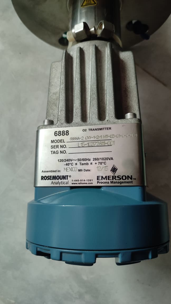 Rosemount 6888 O2 Transmitter Oxygen Probe