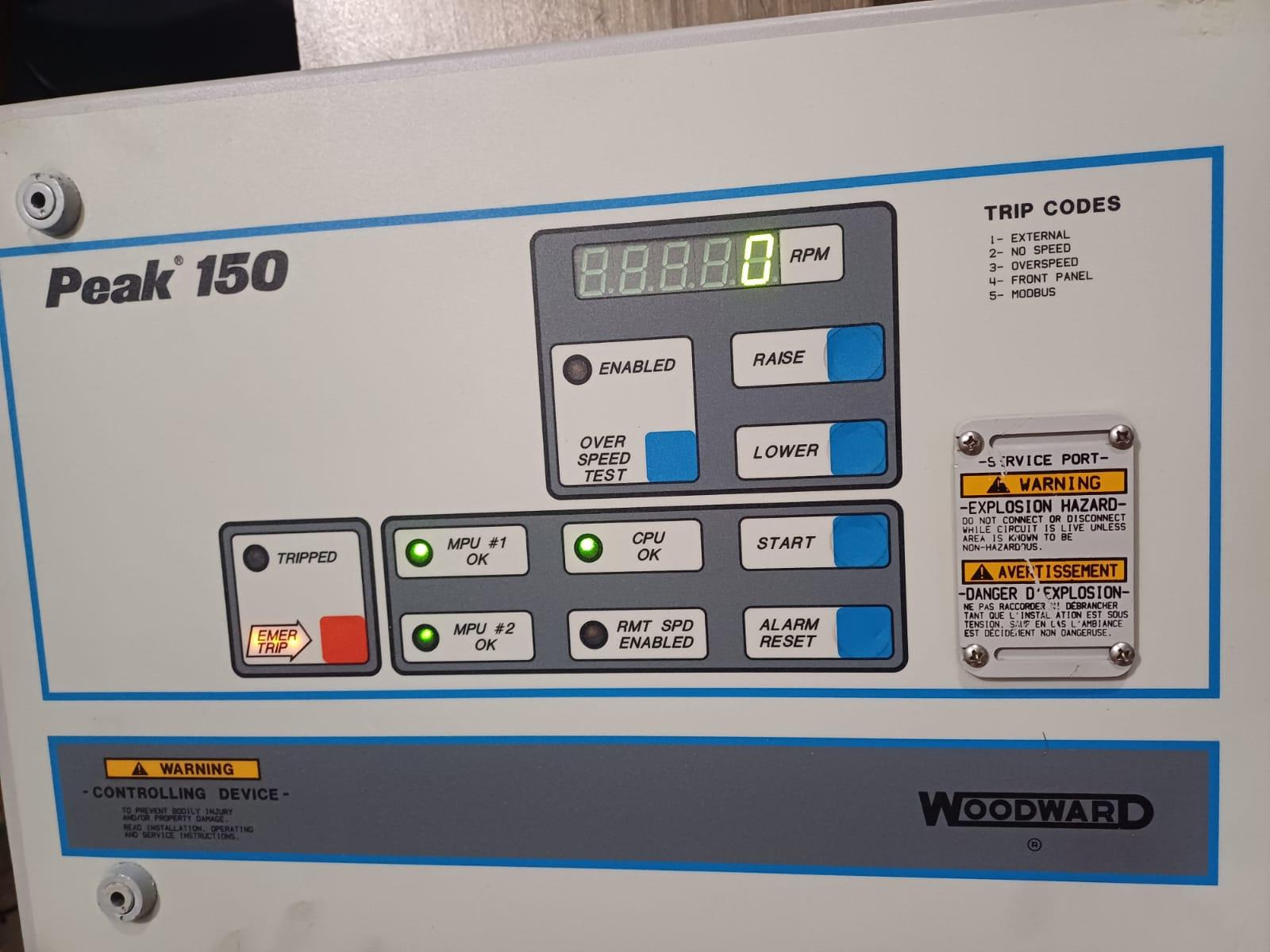 Woodward Peak 150 Digital Steam Turbine Speed Controller NEMA 4X