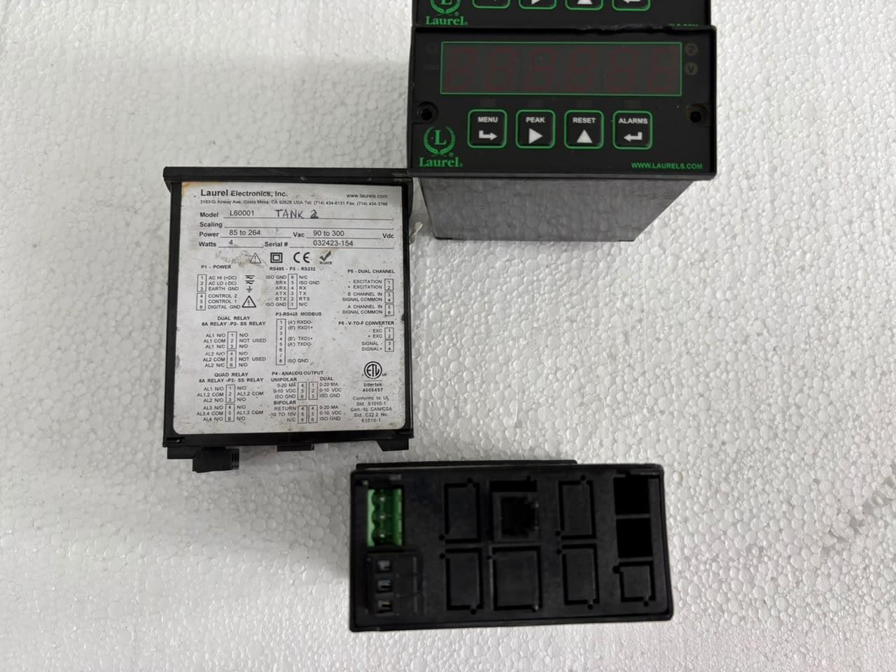 Laurel Electronics L60001 Laureate 1/8 DIN Digital Panel Meter Counter 85-264VAC 