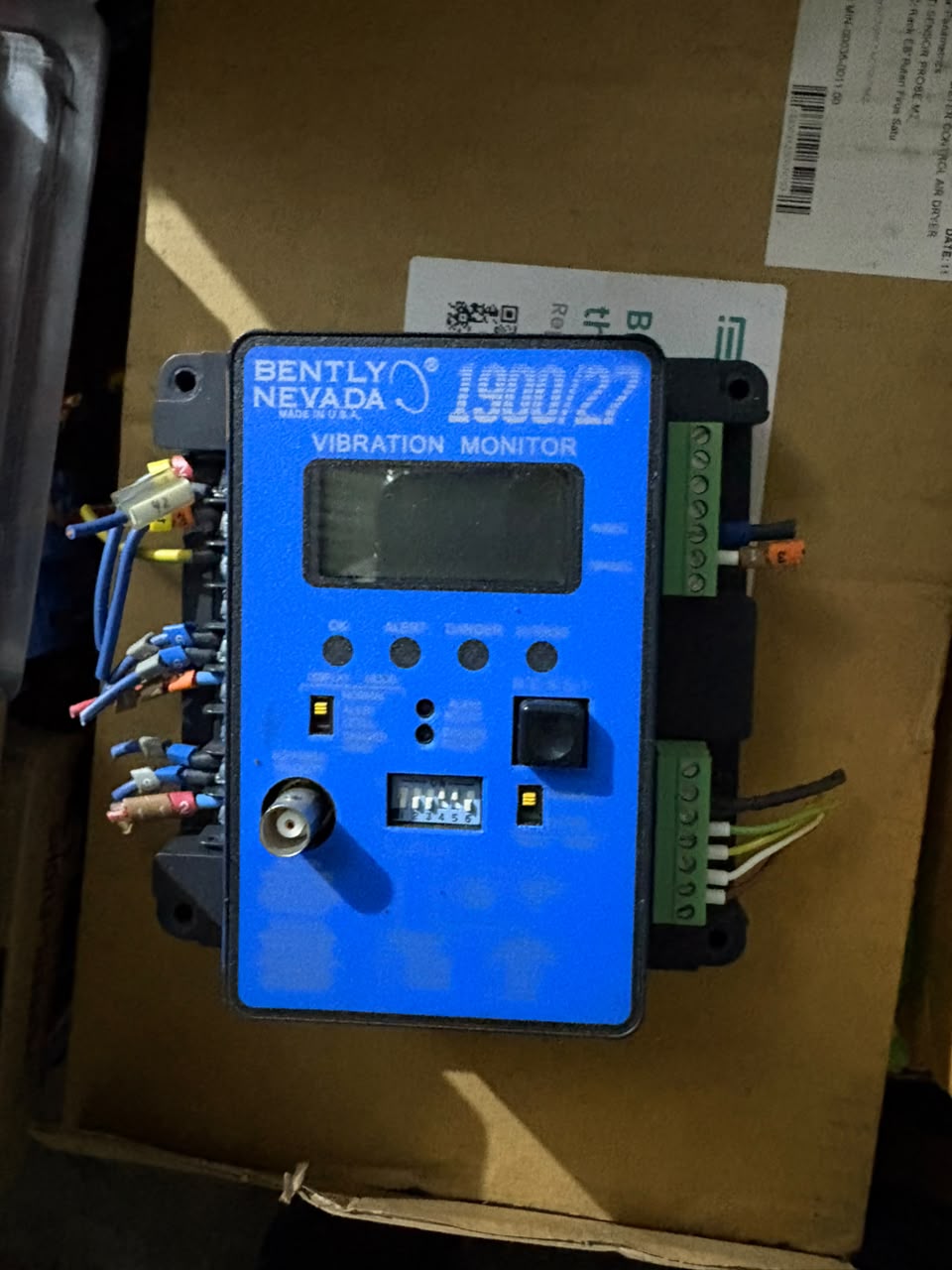 Bently Nevada 1900/27 Vibration Monitor 1900/27-01-00
