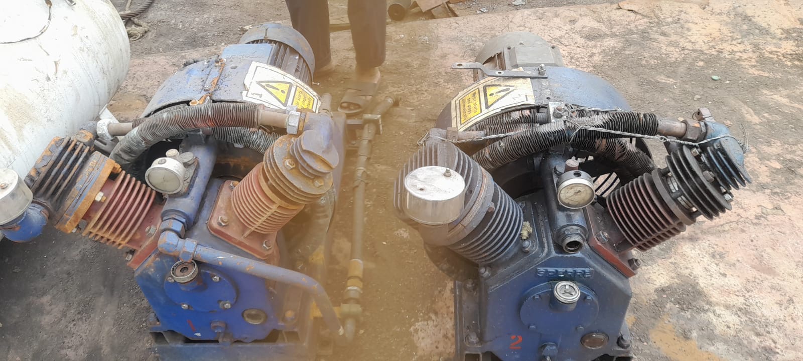 Sperre Air Compressor HL2/77 25 m³/h 30 Bar S/N 771389 Marine Starting Air